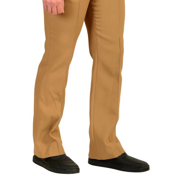 J.Lindeberg "Gomor Pintuck" Tiger Brown Pants US 32 IT 48 - Picture 2 of 4